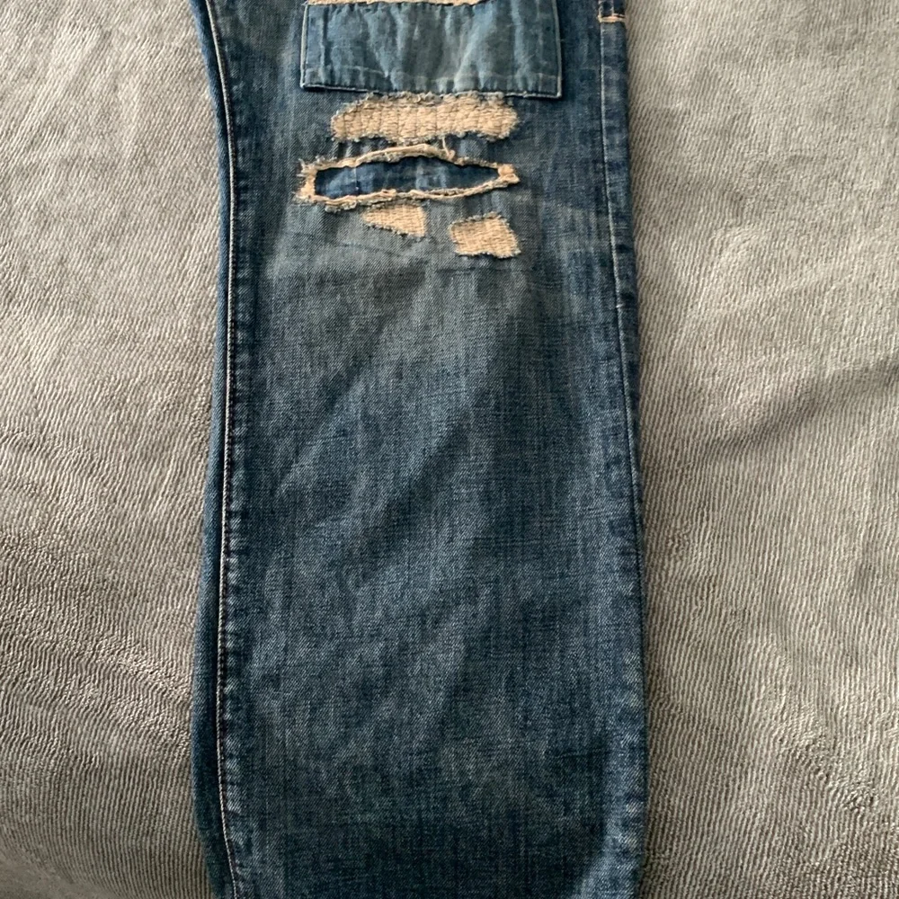 Polo by Ralph Lauren Men’s Blue Patchwork Straight Jeans - Picture 5 of 10